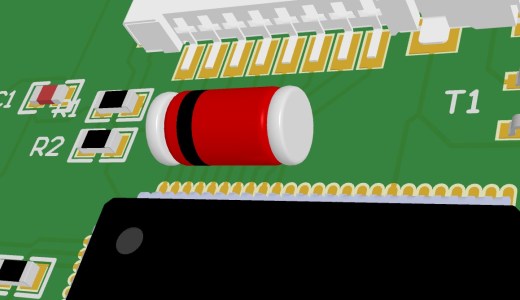 用于二极管或齐纳二极管的MELF或DO-213AB SMD外壳，5.2-D2.6毫米缩略图